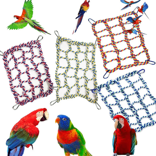 Climbing Net Nylon Rope Parrot Bird Toys