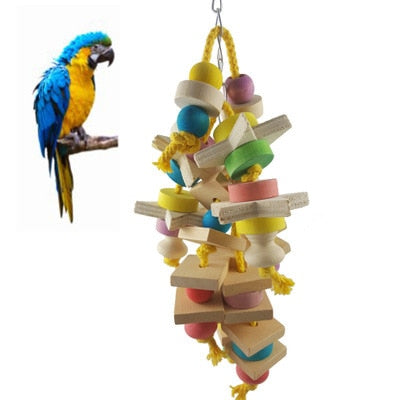 Bird Parrot Toys Swing with Wood Beads Fruits - GCC Aviary